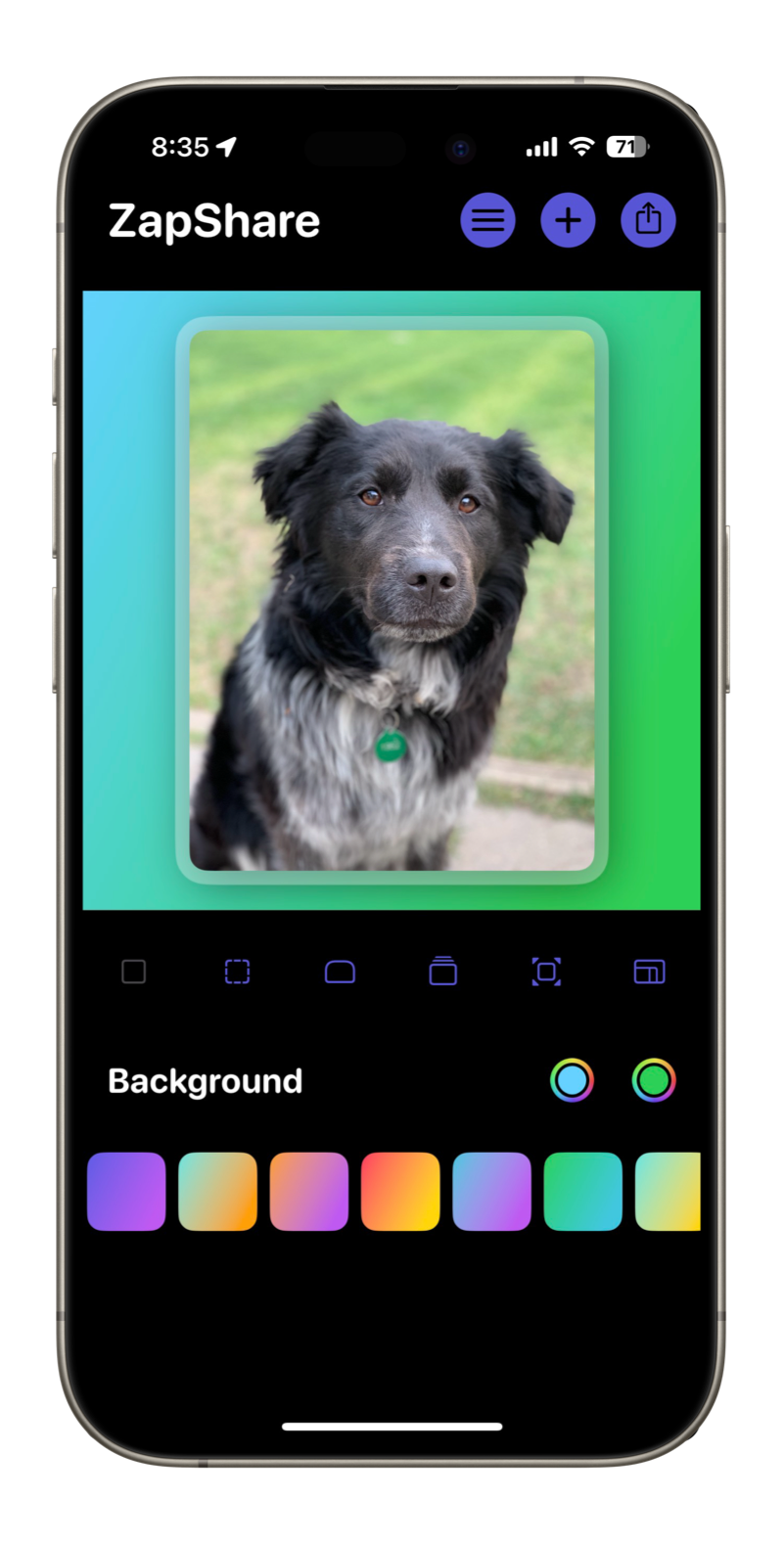 ZapShare Screenshot Editor App